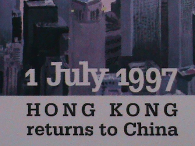 THE PALASTINIAN AUTHORITY-1997-HONG KONG RETURN TO MOTHER LAND CHINA -MNH S/S