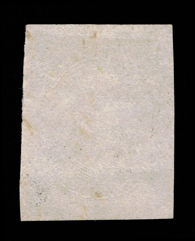 EXCELLENT GENUINE SCOTT #17 VF-XF USED 1851 BLACK 12₵ FOUR LARGE MARGINS PF CERT