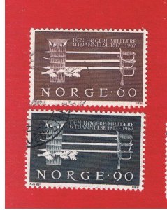 Norway #502-503  VF used   Training   Free S/H