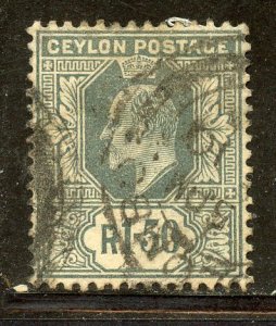 Ceylon # 176, Used.