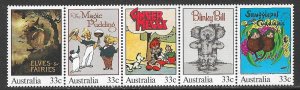 AUSTRALIA 1985 Classic Children's Books Set as Strip Sc 960 MNH