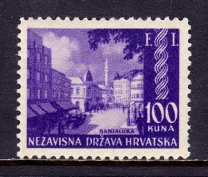 Croatia - Scott #52 - MH - 2 short perfs, gum bumps - SCV $4.25