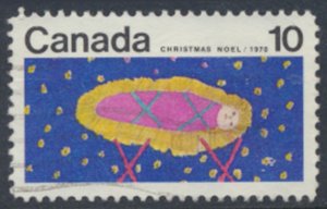 Canada  SC# 529  Used Christmas Stars Sky  see  details & scans