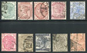 GREAT BRITAIN 78-87 USED, CPL SET, VICTORIA WMK CROWN