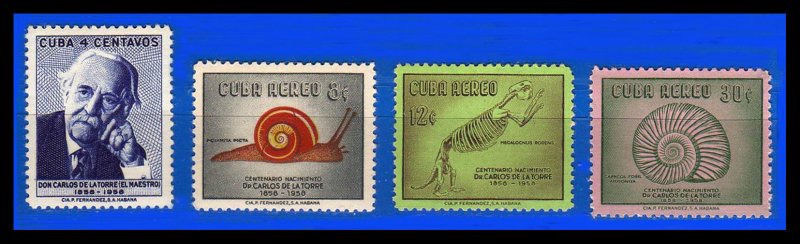 1958 - Cuba - Yvert n  492 A + 182 / 184 - MNH - CU- 34 - 02
