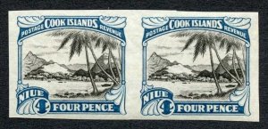 Niue SG59 4d IMPERF PAIR Gummed paper U/M