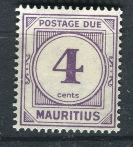 MAURITIUS; 1933 early Postage Due issue Mint hinged 4c. value