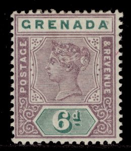 GRENADA QV SG53, 6d mauve and green, M MINT. Cat £21.