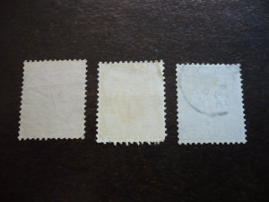 Stamps - Netherlands - Scott# 34,35,37 - Used Part Set of 3 Stamps