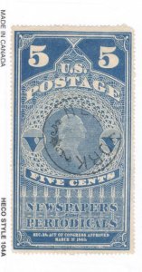 US SCOTT# PR5, SCV $225.00