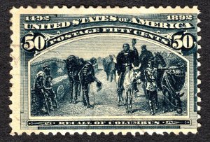 US 1893 50¢ Columbian Expo stamp #240 Used CV $175