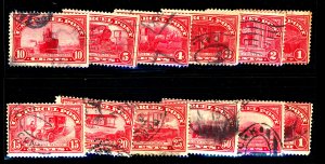 U.S. #Q1-Q12 USED SET MIXED CONDITION