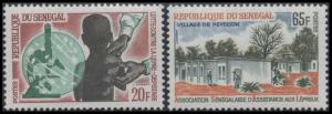 Senegal #240-241 1965 Leprosy Awareness Set MNH