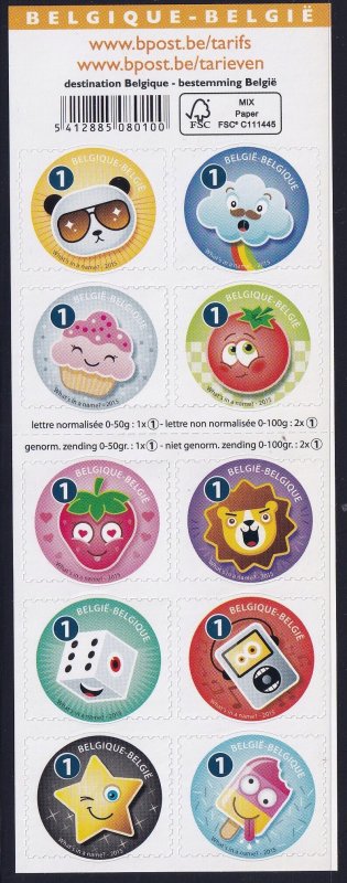 Belgium 2015 - Smileys - MNH Booklets    # 2744a