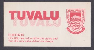TUVALU - 1983 HANDICRAFT STAMP BOOKLET MINT NH