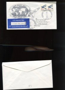 SHUTTLE STS-68 MISSION INSURED COVER MAILED TO WEST GERMANY SEP 30 1994 HR1881