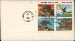 United States, Florida, First Day Cover, Dinosaurs