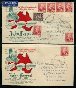 ABRO Stamps 1949 Australia John Forrest FDC Superb Item