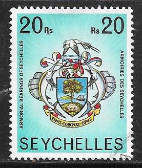 SEYCHELLES #403 10r  Coat of Arms (U) CV2.75