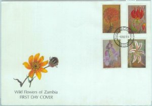 83806 -  ZAMBIA - POSTAL HISTORY -  FDC COVER  1989 Flowers