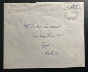 1957 Belgium Forces Military Post Office 4 In Siegburg Germany cover Back Seal