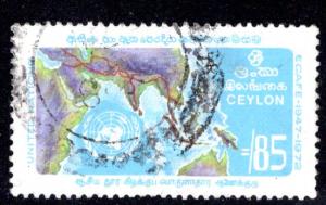 Ceylon (now Sri Lanka) #469, light cancel