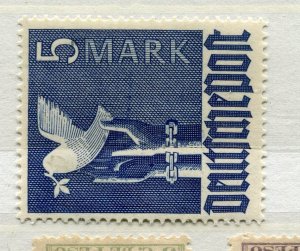 GERMANY; 1947 early Dove of Peace issue Mint hinged 5M. value