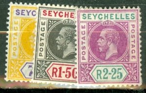 IM: Seychelles 63-73 mint CV $130.25; scan shows only a few