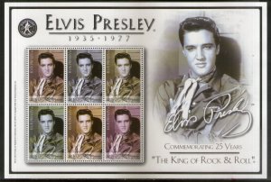 Bhutan 2003 Elvis Presley Music Cinema Sc 1387 Sheetlet MNH # 9522