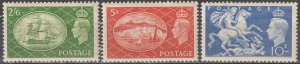 EDSROOM-21640 Great Britain 285-288 H 1951 Short Set to 10 Shilling CV$46.50
