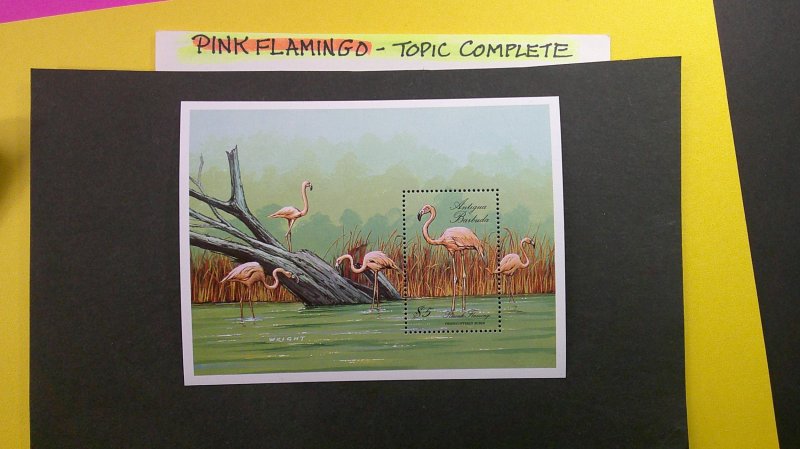 Antigua 1988 Scott# 1081 S/S XF NH Pink Flamingo Topic CPL