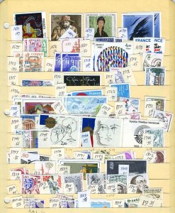 FRANCE SELECTION ALL MINT NEVER HINGED SETS COMPLETE AS SHOWN 