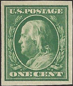 # 383 Mint Never Hinged Green Ben Franklin