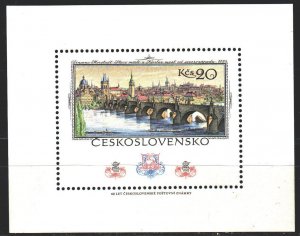 Czechoslovakia. 1978. bl36. The Charles Bridge. MNH.