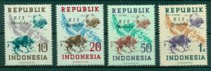 Indonesia #66-69 Var  Mint VF VLH  RIS Merdeka Overprint