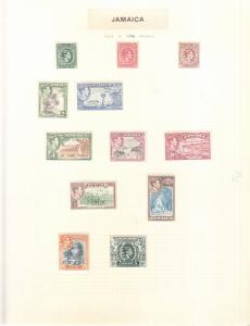 JAMAICA 1938 SET VALUES TO 10/- MOUNTED MINT 