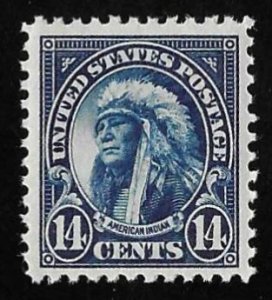 565 14 cents Indian Stamp Mint OG NH VF