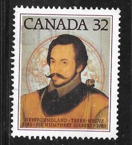 Canada 995: 32c Newfoundland- Humphrey Gilbert, used, VF