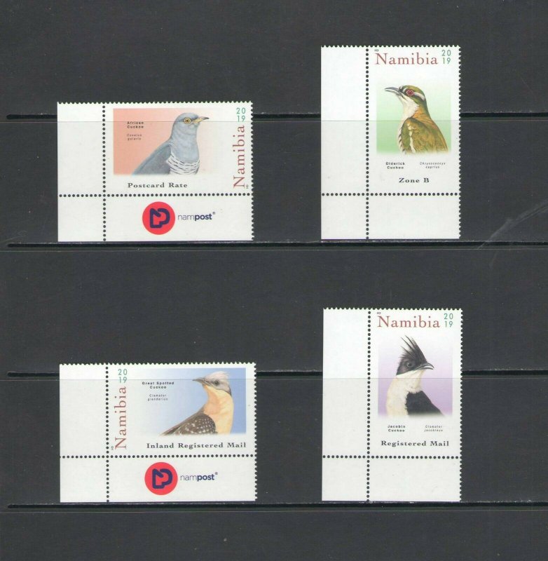 NAMIBIA: 2019 New Issue / *** Beautiful B I R D S ***/ Set  of 4 / MNH