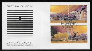 UN Geneva 240-43 Environment Climate on Headquarters Cachet FDC