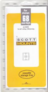 Prinz Scott Stamp Mount 68/240 BLACK Background Pack of 10 