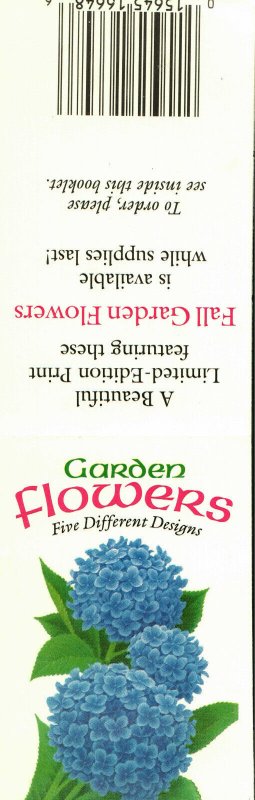 US #2997a booklet pane (5 stamps) with booklet MNH Garden Flowers