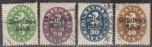 Bavaria #O52, O55-7  F-VF Used CV $8.05  (A9590)