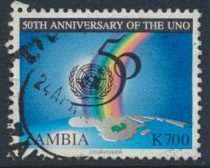 Zambia  SG 749   SC# 649 Used United Nations  see detail and scan