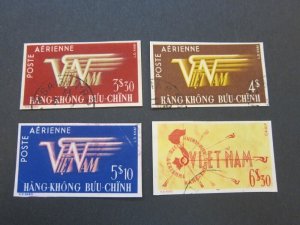 Vietnam 1952 Sc C1-4 imperf. set FU