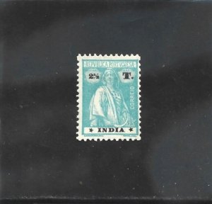 PORTUGUESE  INDIA  CERES 2 1/2 T.   type III-IV   (1922)   MH