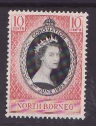 North Borneo-Sc#260- id9-unused og hinged QEII Coronation-1953-