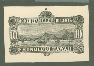 Hawaii #U9 Unused Single with APEX Cert