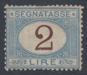 ITALY - 1870 Tax Sassone n.12 cv 9500$ unused Certificated  SUPER RARE