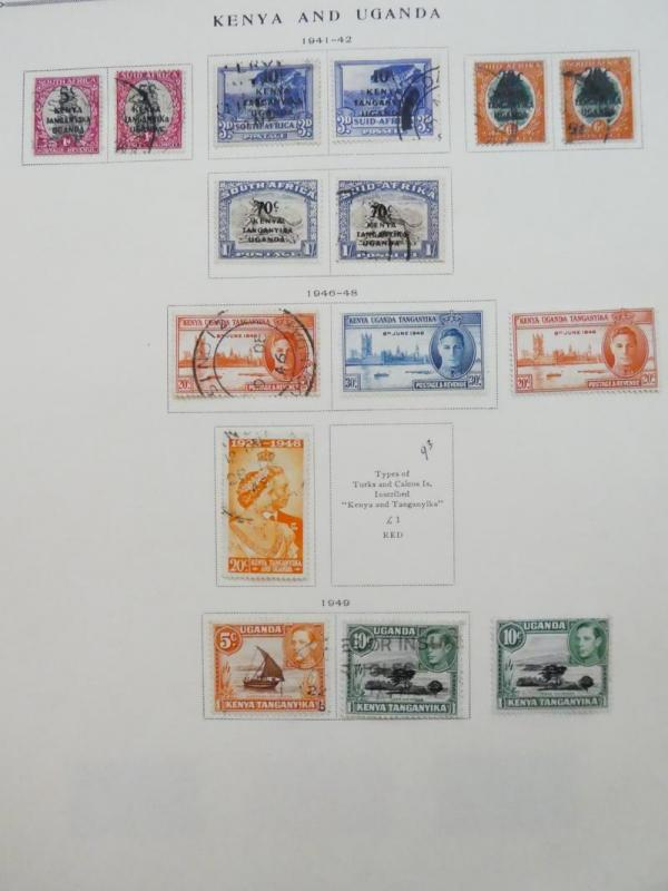 EDW1949SELL : KENYA U & T Very clean Mint & Used collection on pages. Cat $523.